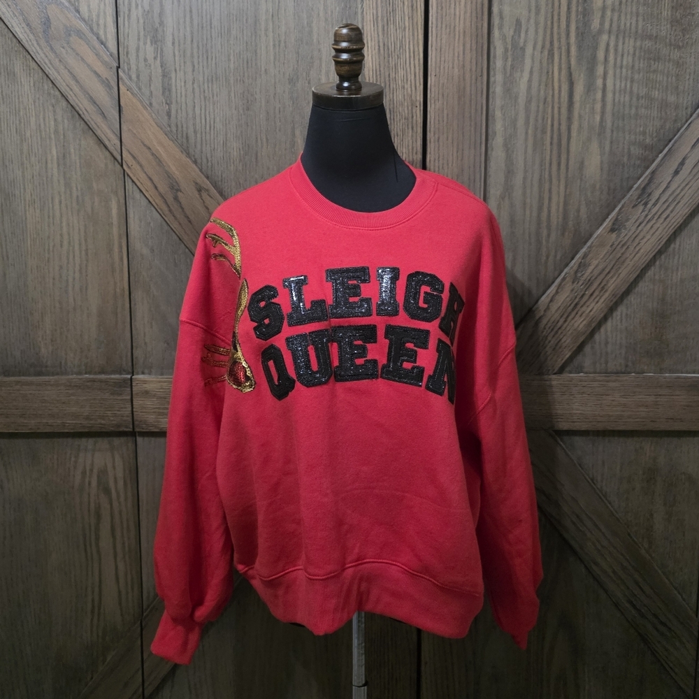 Judith March Red Sleigh Queen Sweatshirt